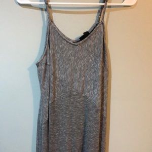 Gray maxi strapped dress